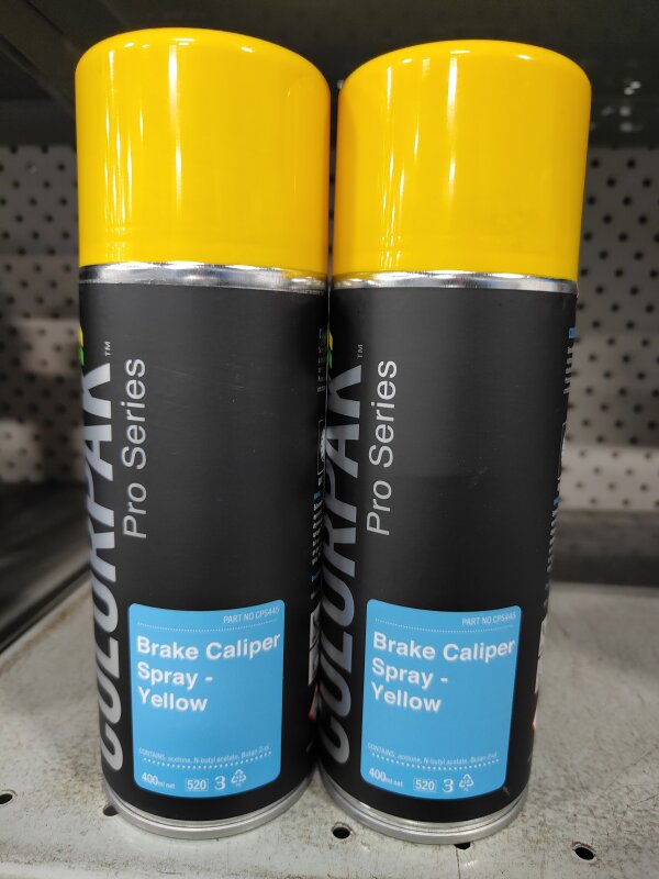 CP PRO SERIES BRAKE CALIPER YELLOW 400ML AREOSOL