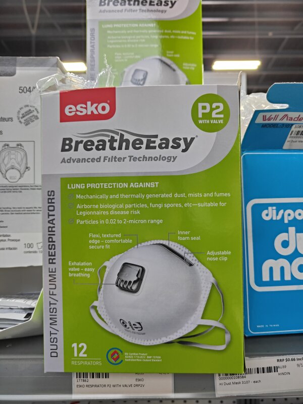 ESKO RESPIRATOR P2 WITH VALVE DRP2V