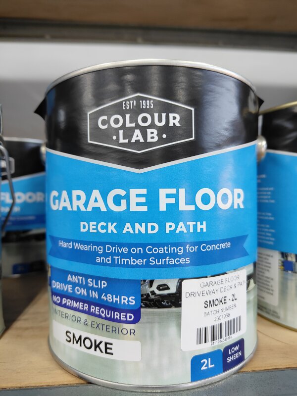 DAMAR CLab Garage Floor Deck & Path Smoke 2L