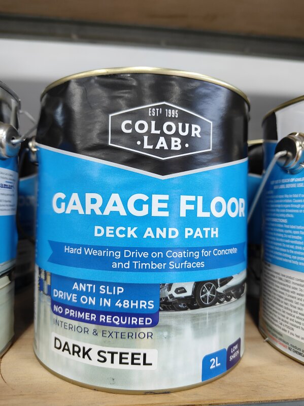 DAMAR CLab Garage Floor Deck & Path Dark Steel 2L