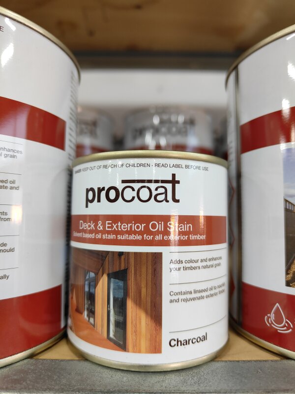 Procoat Deck & Exterior Oil Stain SB Charcoal 250ml