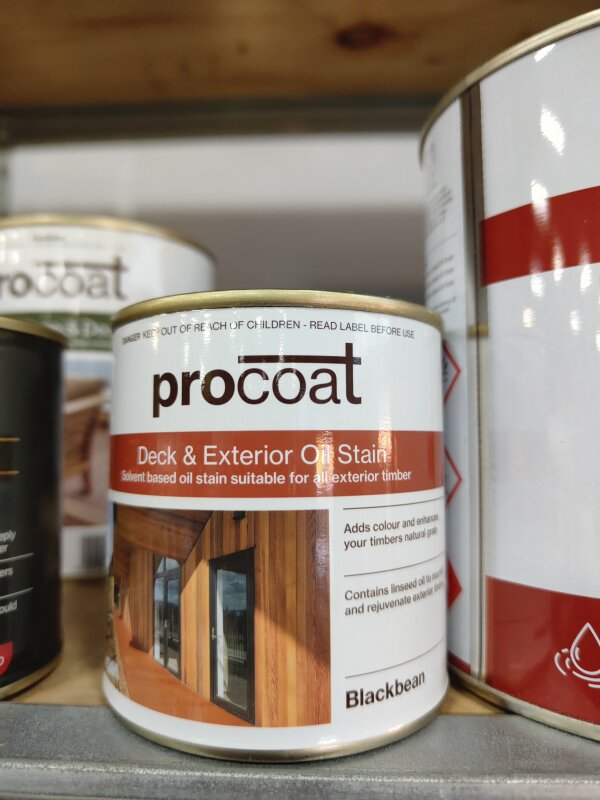 Procoat Deck and Exterior Oil Stain SB Blackbean 250ml